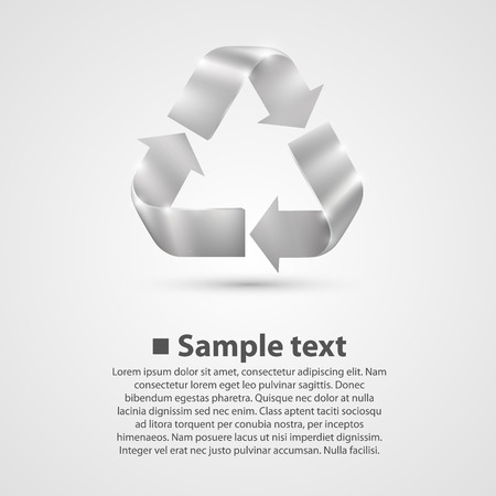 Recycle Symbol. Vector illustration art background whiteのイラスト素材
