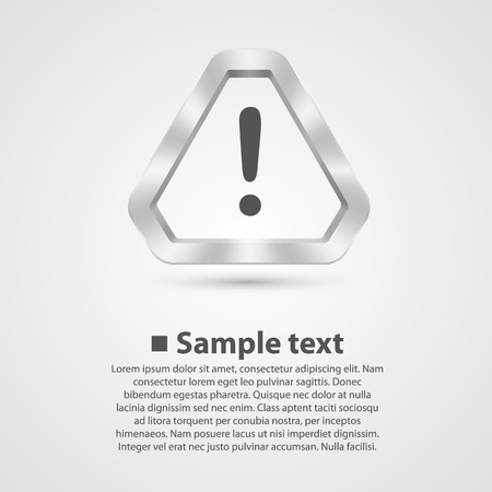 Hazard warning sign. Vector illustration art backgroundのイラスト素材