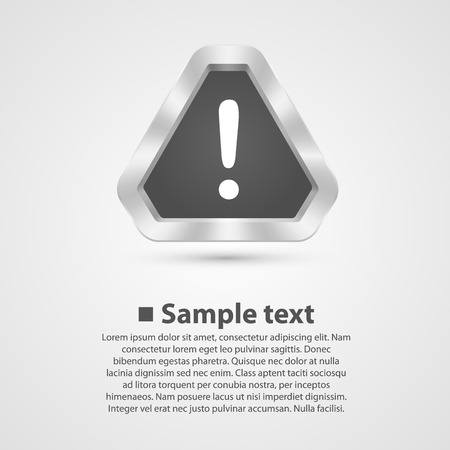 Hazard warning sign. Vector illustration art backgroundのイラスト素材
