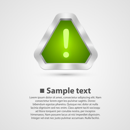 Hazard warning sign. Vector illustration art backgroundのイラスト素材