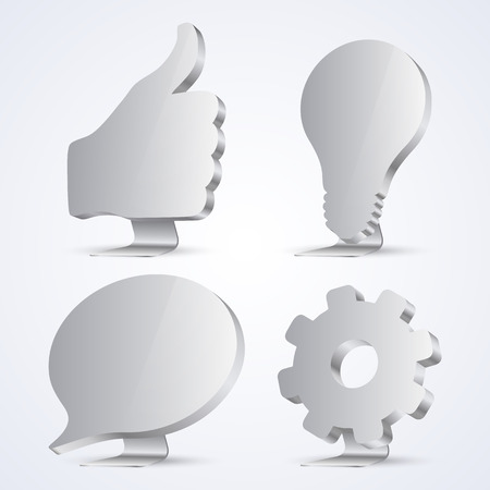 Set of characters on the front. Vector illustrationのイラスト素材