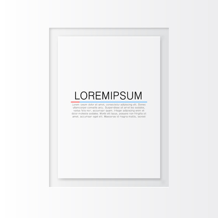 Unusual blank frame on white background. Vector illustrationのイラスト素材