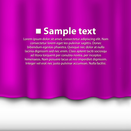 Curtain of purple color background. Vector illustrationのイラスト素材