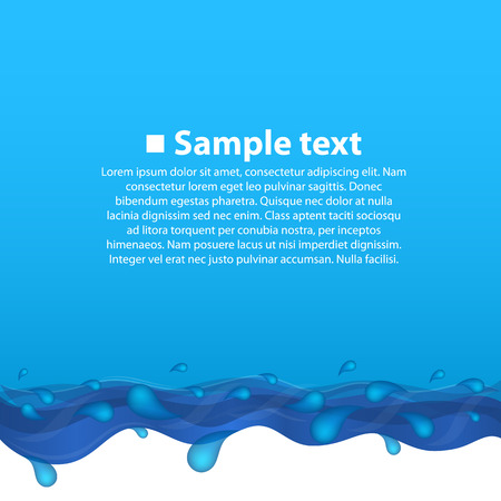 Sea background art banner nature. Vector illustrationのイラスト素材