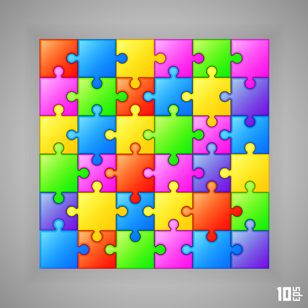 Puzzle background banner art cover. Vector illustrationのイラスト素材