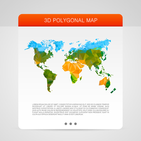 Card 3d polygon art creative. Vector illustrationのイラスト素材