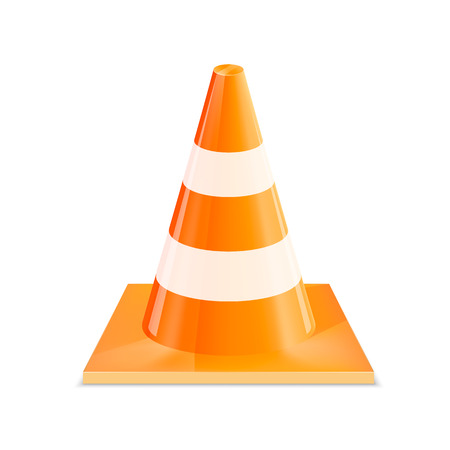 Road Cones art sign object. Vector illustrationのイラスト素材