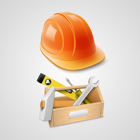 Set of working in 3d object. Vector illustrationのイラスト素材