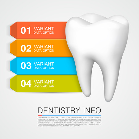 Dentistry info medical art creative. Vector Illustrationのイラスト素材