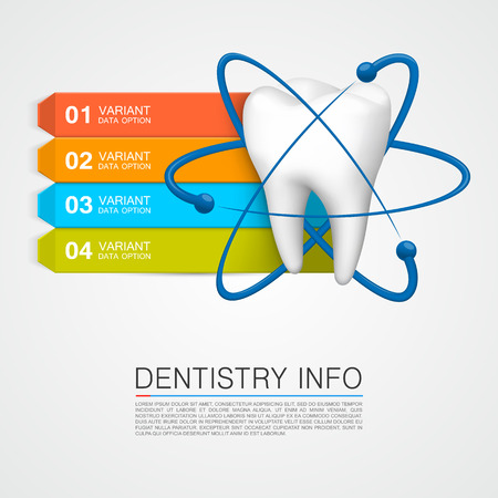 Dentistry info medical art creative. Vector Illustrationのイラスト素材