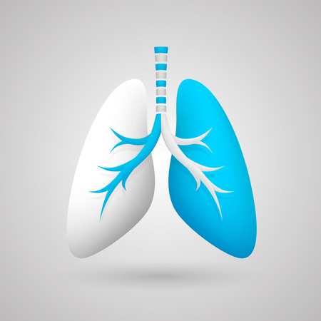 Human lungs medical art creative. Vector illustrationのイラスト素材