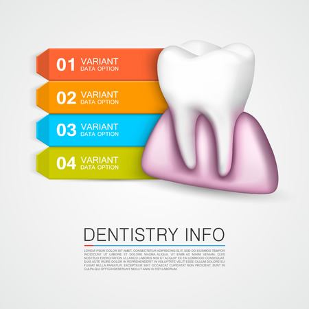 Dentistry info medical art creative. Vector Illustrationのイラスト素材