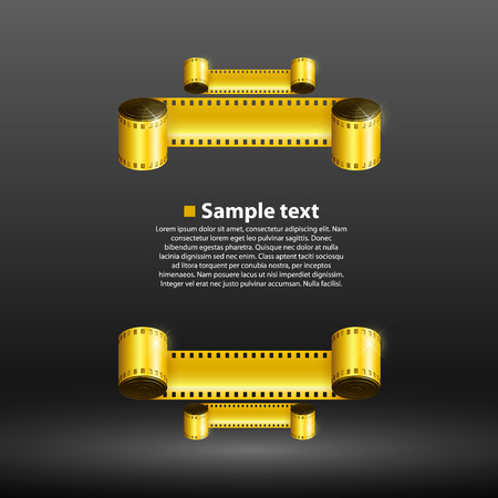 Film Strip background art banner. Vector illustrationのイラスト素材