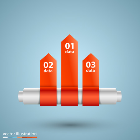 Direction list of options info. Vector illustrationのイラスト素材