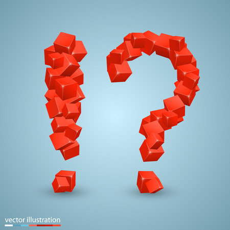 Vector cubes as a symbol font. Vector illustrationのイラスト素材