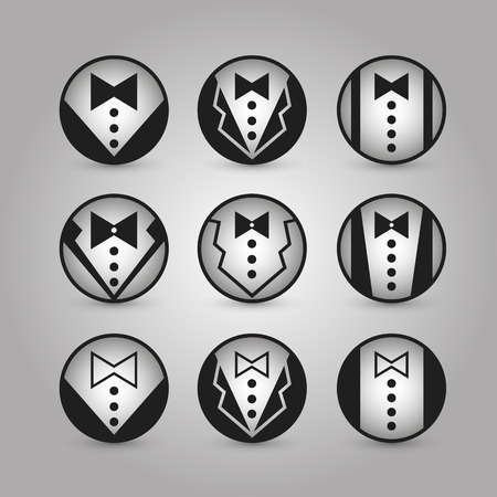 Round icons jacket art. のイラスト素材