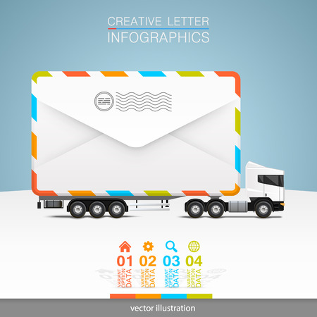 Letter on a white background. のイラスト素材