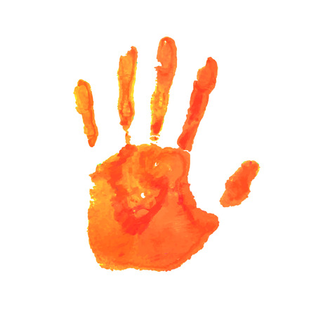 Art hand paint imprint mark. Vector illustrationのイラスト素材
