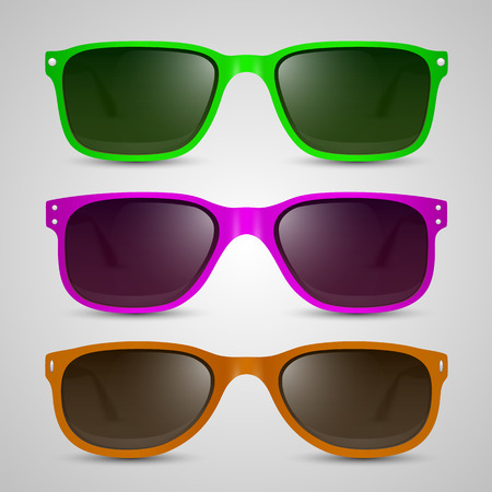 Sunglasses color object. Vector illustration art のイラスト素材