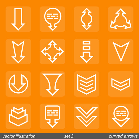 Signs directions. set 3. Vector illustration artのイラスト素材