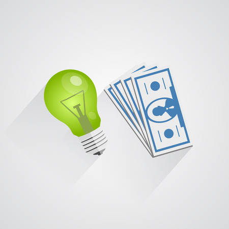 the idea of money. Vector illustration artのイラスト素材