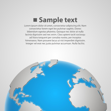 Background with earth art globe. Vector Illustrationのイラスト素材