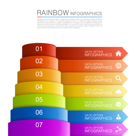 Infographics pyramid art arrow art. Vector illustrationのイラスト素材
