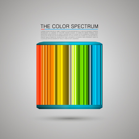 The color spectrum art box. Vector illustrationのイラスト素材