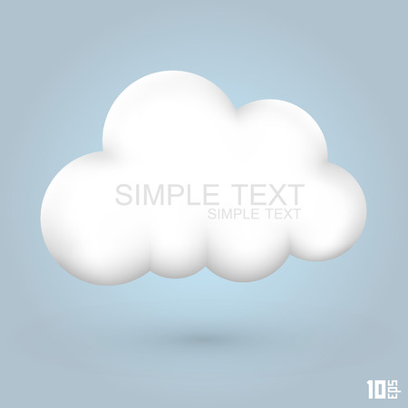 Cloud glossy icon art creative. Vector illustrationのイラスト素材