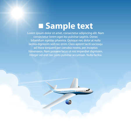 Plane art. World sightseeing collection. Vector illustrationのイラスト素材