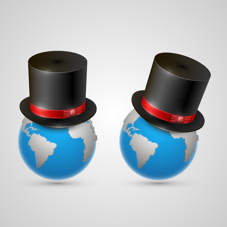 Earth heaped cylinder art set. Vector illustrationのイラスト素材