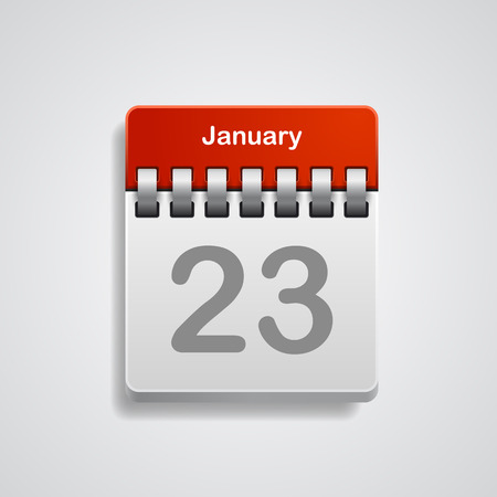Vector calendar icon white. Illustration art 10epsのイラスト素材