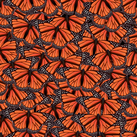 Seamless background with butterfly artのイラスト素材