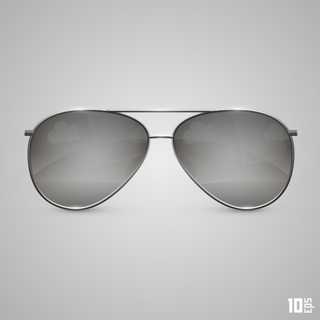 glasses black objectのイラスト素材