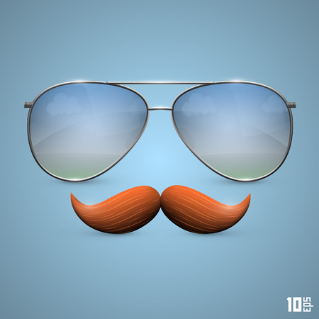 Glasses with a mustacheのイラスト素材