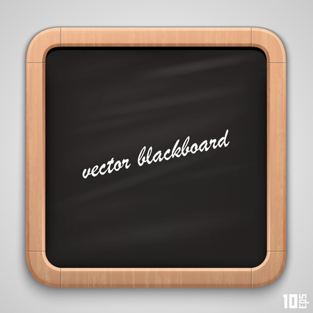 School wooden board art frameのイラスト素材