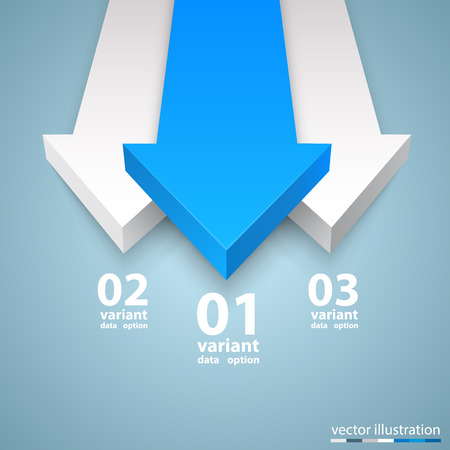 Arrows business growth art infoのイラスト素材