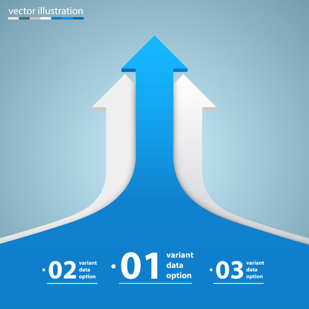 Arrows business growth art infoのイラスト素材