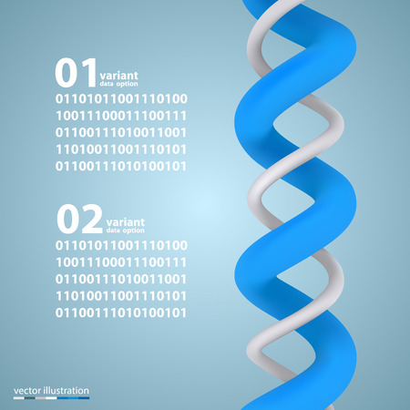 Spiral infographic elements with numbers. Vector illustrationのイラスト素材