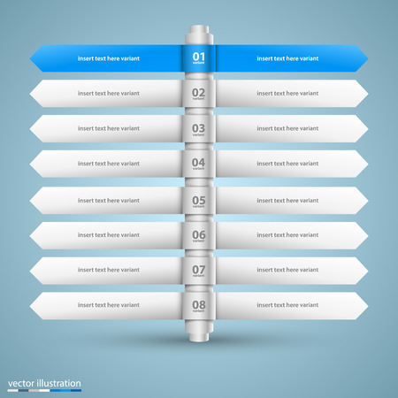 Direction list of options infoのイラスト素材