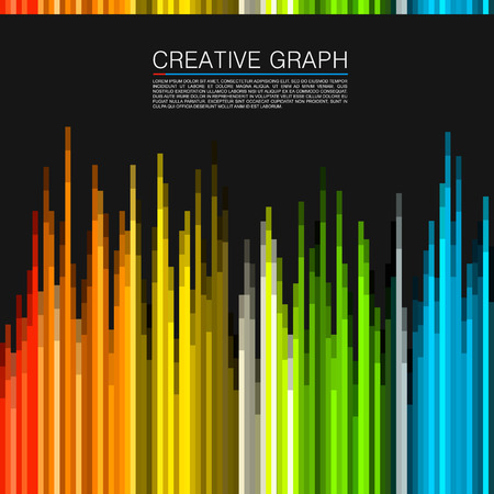 The color spectrum art modern. Vector illustrationのイラスト素材