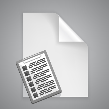 Paper symbol tablet art icon. Vector illustrationのイラスト素材