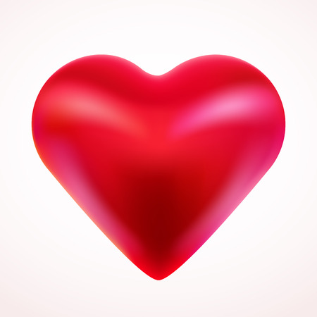 Red Valentine Heart. Love concept.のイラスト素材