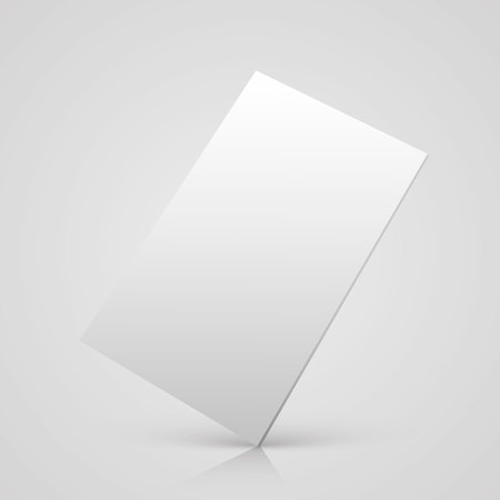 3d Paper sheet On a white background. Vector illustrationのイラスト素材