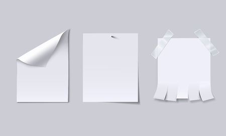 Blank paper sheetのイラスト素材