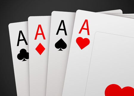 Casino Poker Card Background. Big win concept.のイラスト素材