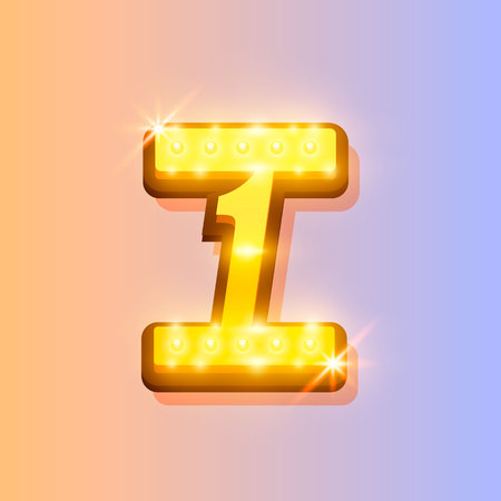 Award number 1 banner, gold object on the color background. Vector illustrationのイラスト素材