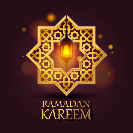Eight-pointed star. Ramadan Kareem cover,  Mubarak background, template design element , Vector illustration.のイラスト素材