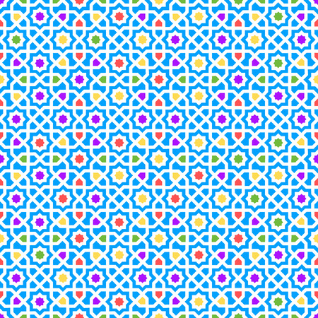 Arabic pattern seamless texture decor. Vector illustration.のイラスト素材