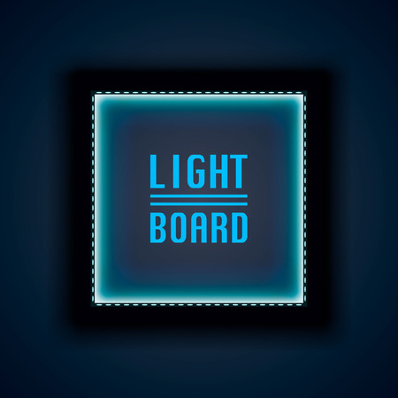Light board background night neon . Vector illustrationの写真素材